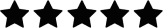 5 star review icons